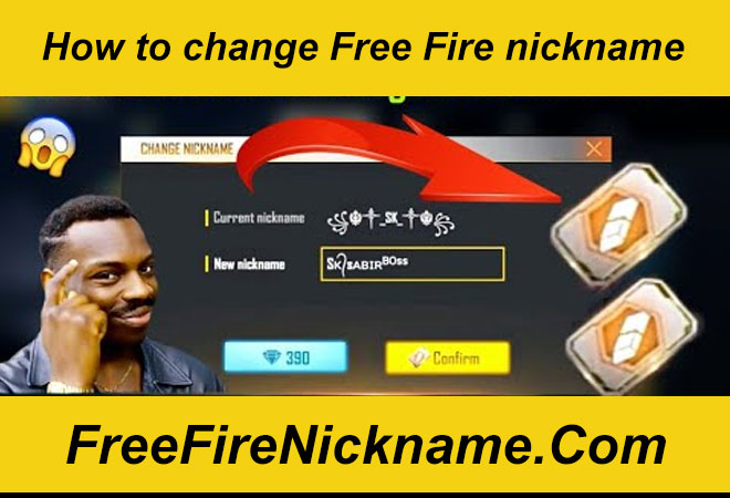 Free Fire Brasil - 💡Tive uma idéia de outro nome mais marcante para colocar  no jogo, mas não tem como mudar de nome 😢 🔥 Agora seu problema com nomes  acabaram, na